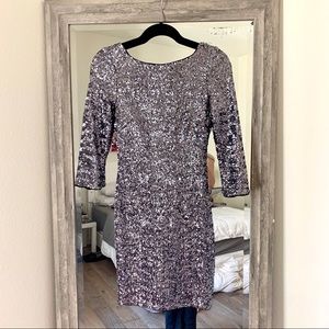 Silver Sequin Dress